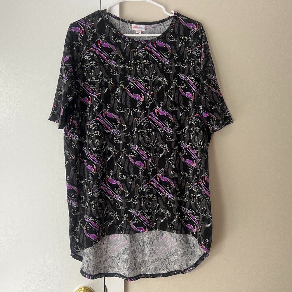 Lularoe Disney Maleficent Shirt Halloween Witch Size XS